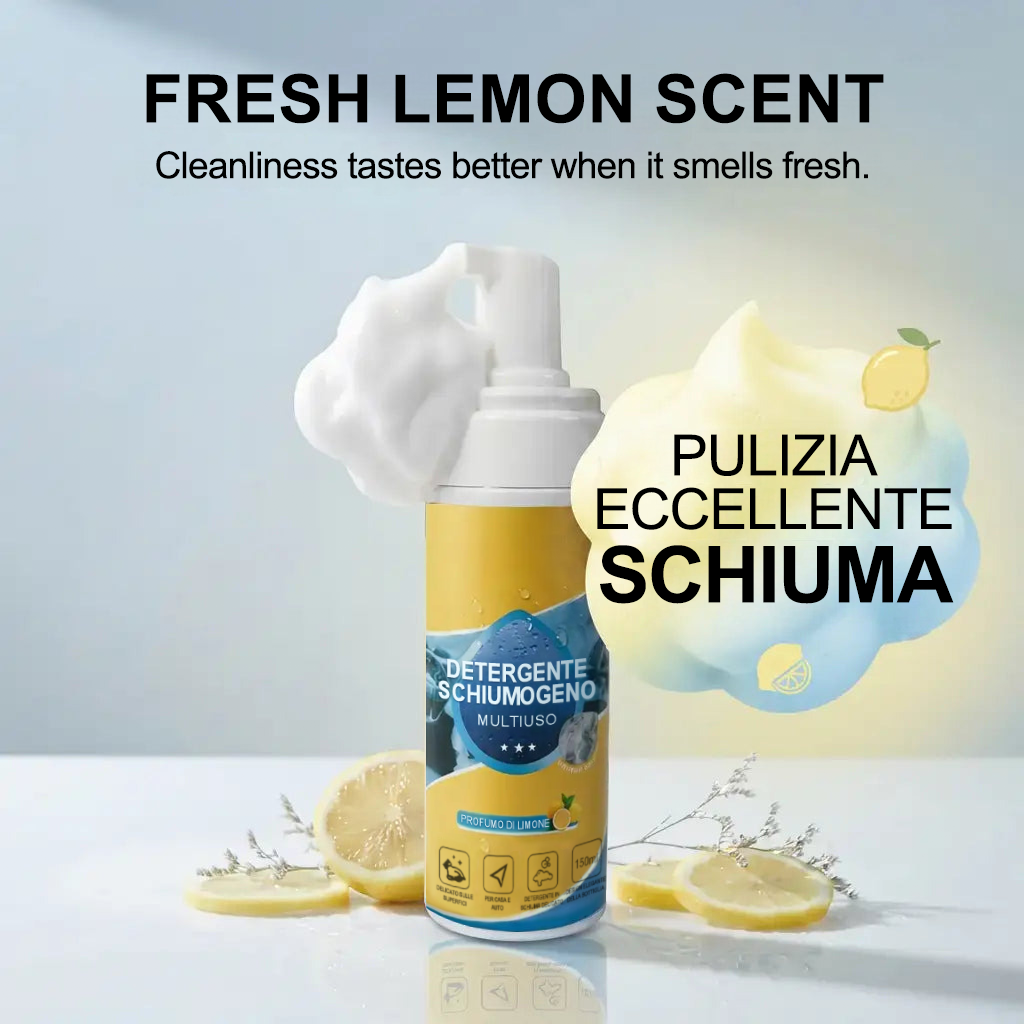 🔥Ultimo giorno: -80%💦 Detergente Schiumogeno Multi-Enzimatico 4 in 1