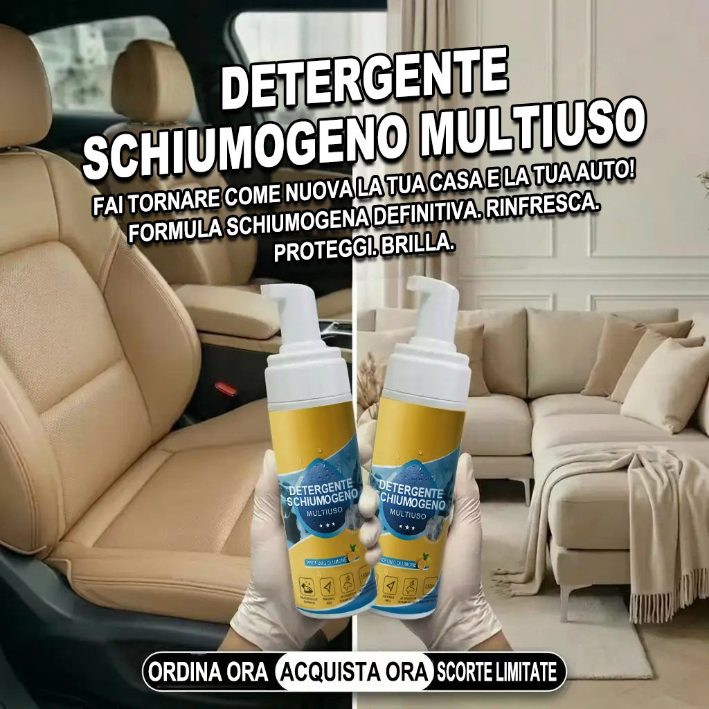 🔥Ultimo giorno: -80%💦 Detergente Schiumogeno Multi-Enzimatico 4 in 1