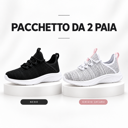 ULTIMO GIORNO: -80% – 👣 Sneakers ortopediche da donna senza lacci con supporto dell’arco plantare
