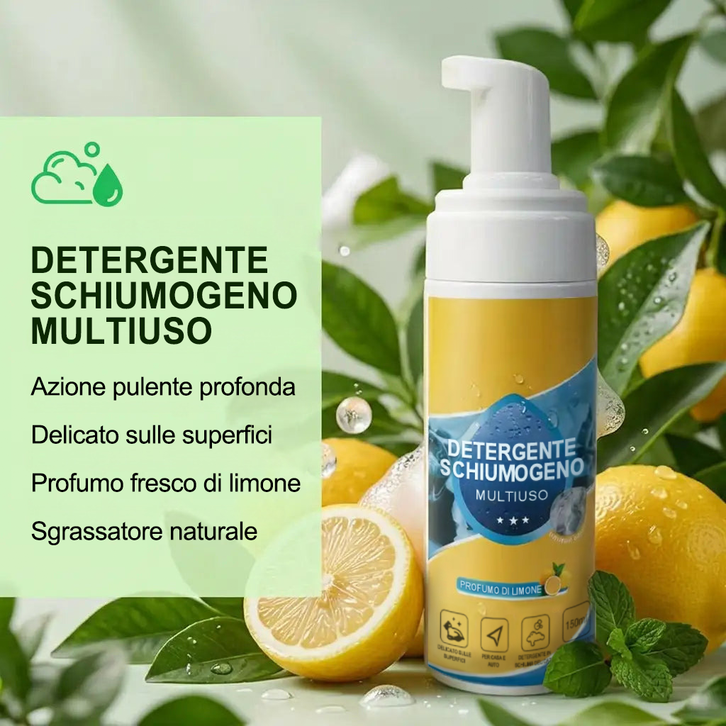 🔥Ultimo giorno: -80%💦 Detergente Schiumogeno Multi-Enzimatico 4 in 1