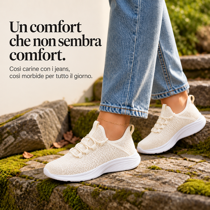 ULTIMO GIORNO: -80% – 👣 Sneakers ortopediche da donna senza lacci con supporto dell’arco plantare