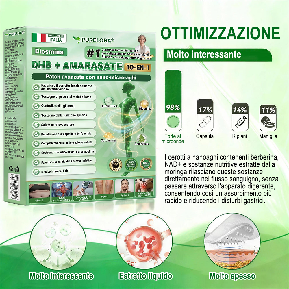 𝐏𝐮𝐫𝐞𝐥𝐨𝐫𝐚® 𝐌𝐞𝐭𝐚𝐛𝐨𝐥𝐢𝐜 𝐌𝐚𝐭𝐫𝐢𝐱™ – 𝐂𝐞𝐫𝐨𝐭𝐭𝐨 𝐍𝐚𝐧𝐨 𝐚 𝐌𝐢𝐜𝐫𝐨𝐧𝐞𝐞𝐝𝐥𝐞 𝟏𝟎-𝐢𝐧-𝟏 𝐜𝐨𝐧 𝐃𝐇𝐁 + 𝐀𝐦𝐚𝐫𝐚𝐬𝐚𝐭𝐞 💧𝐒𝐨𝐥𝐨 𝐮𝐧𝐚 𝐯𝐨𝐥𝐭𝐚 𝐚𝐥 𝐠𝐢𝐨𝐫𝐧𝐨 ✅ 𝐈𝐧𝐝𝐢𝐜𝐚𝐭𝐨 𝐩𝐞𝐫 𝐨𝐛𝐞𝐬𝐢𝐭à, 𝐫𝐢𝐥𝐚𝐬𝐬𝐚𝐦𝐞𝐧𝐭𝐨 𝐜𝐮𝐭𝐚𝐧𝐞𝐨, 𝐝𝐢𝐚𝐛𝐞𝐭𝐞, 𝐯𝐞𝐧𝐞 𝐯𝐚𝐫𝐢𝐜𝐨𝐬𝐞, 𝐥𝐢𝐧𝐟𝐞𝐝𝐞𝐦𝐚, 𝐝𝐢𝐬𝐭𝐮𝐫𝐛𝐢 𝐝𝐞𝐥 𝐬𝐨𝐧𝐧𝐨 𝐞 𝐝𝐨𝐥𝐨𝐫𝐢 𝐚𝐫𝐭𝐢𝐜𝐨𝐥𝐚𝐫𝐢