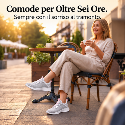 ULTIMO GIORNO: -80% – 👣 Sneakers ortopediche da donna senza lacci con supporto dell’arco plantare