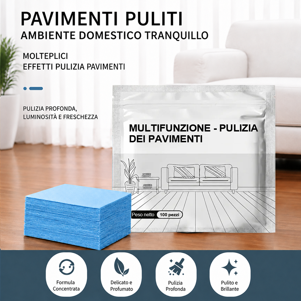 🧼Ultimo giorno: 80% di sconto - Detergente antibatterico multiuso per parquet, piastrelle e pavimenti in laminato