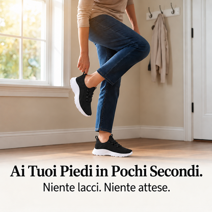 ULTIMO GIORNO: -80% – 👣 Sneakers ortopediche da donna senza lacci con supporto dell’arco plantare