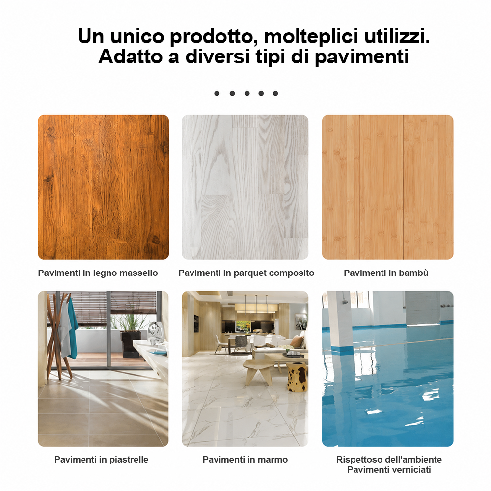 🧼Ultimo giorno: 80% di sconto - Detergente antibatterico multiuso per parquet, piastrelle e pavimenti in laminato
