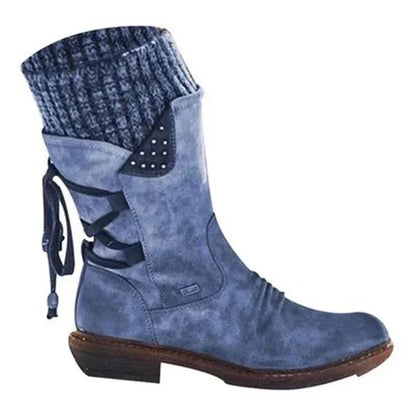 🔥 ULTIMO GIORNO – 80% DI SCONTO 🔥 Stivali invernali da donna con supporto ergonomico, fiocco decorativo e calda fodera in lana