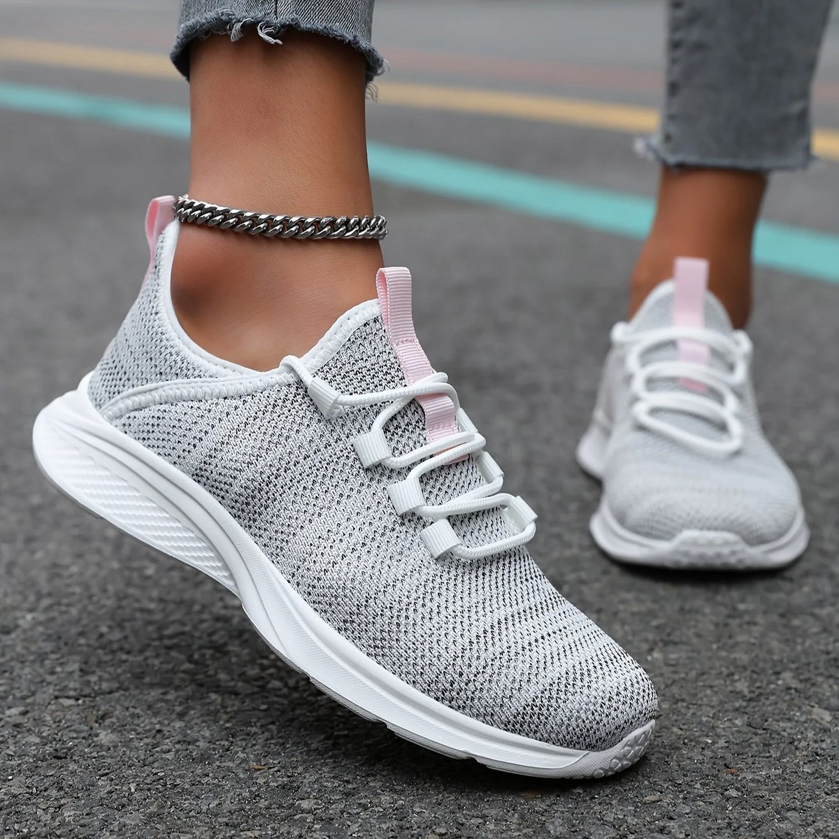 ULTIMO GIORNO: -80% – 👣 Sneakers ortopediche da donna senza lacci con supporto dell’arco plantare